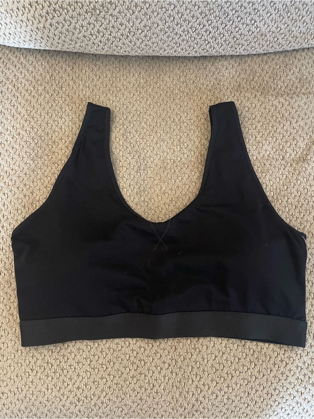 Seamless Black Comfort Bralette - Women Intimates